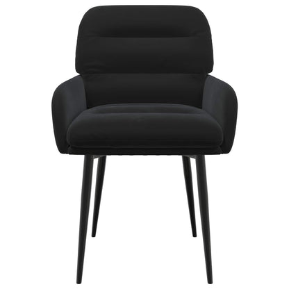 Sedie da pranzo 6 pcs Velluto Nero 59 x 59,5 x 90 cm