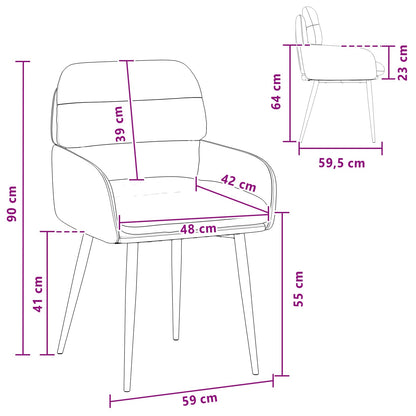 Sedie da pranzo 6 pcs Velluto Nero 59 x 59,5 x 90 cm | homemem39