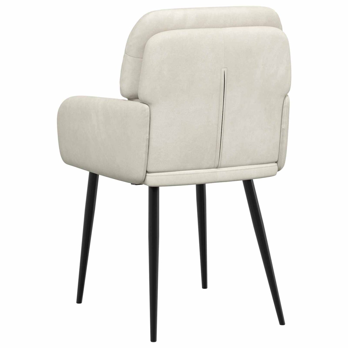 Sedie da pranzo 6 pcs Velluto Crema 59 x 59,5 x 90 cm | homemem39
