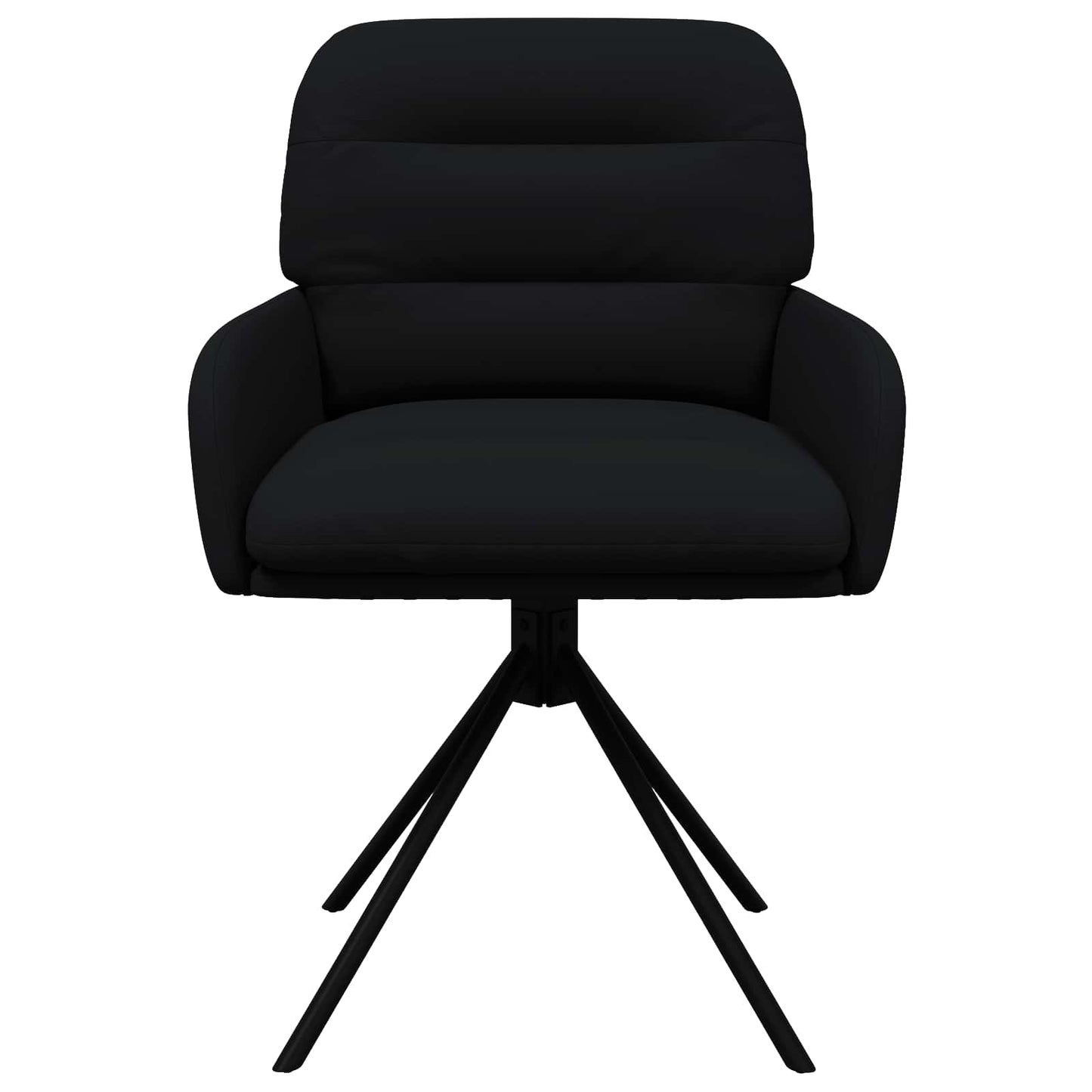 Sedie da pranzo girevoli 4 pcs Similpelle Nero | homemem39
