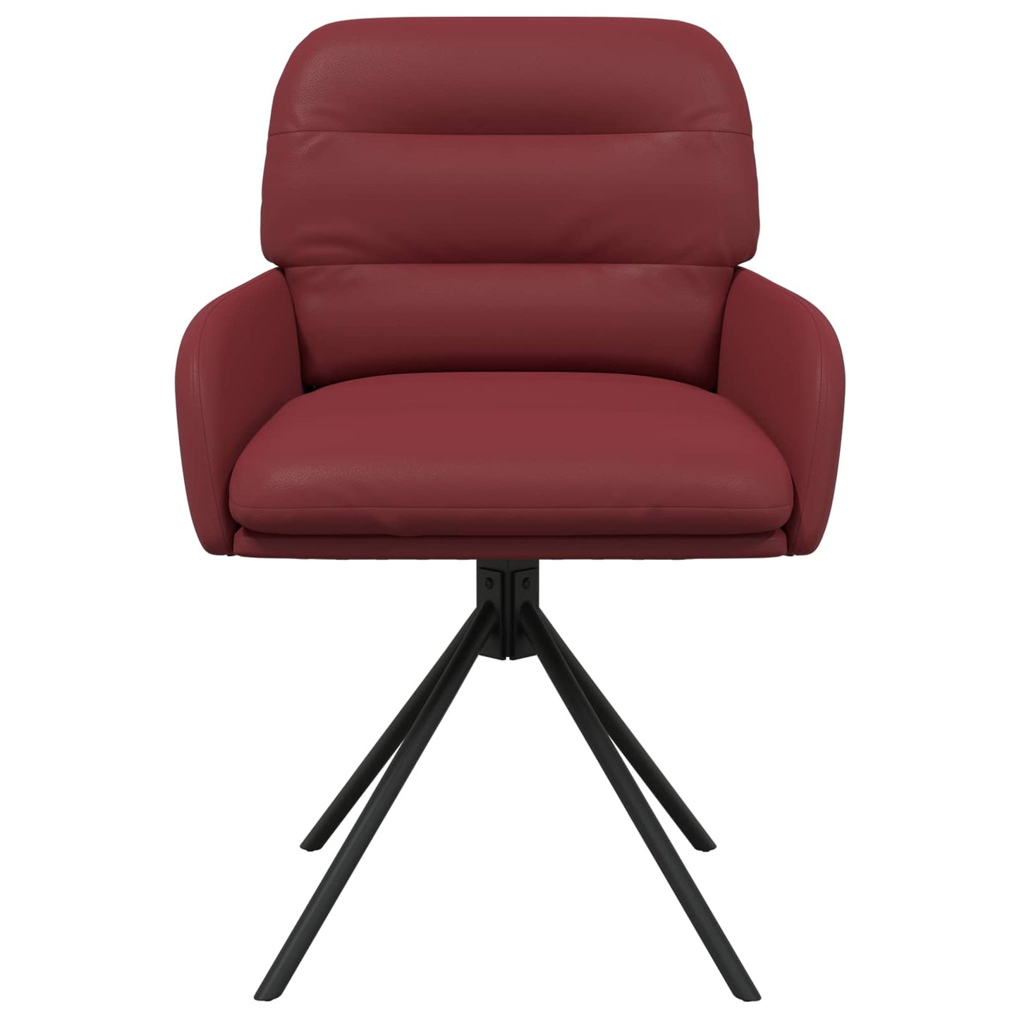 Sedie da pranzo girevoli 4 pcs Similpelle Rosso Vino | homemem39
