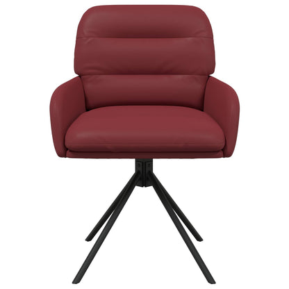 Sedie da pranzo girevoli 4 pcs Similpelle Rosso Vino | homemem39