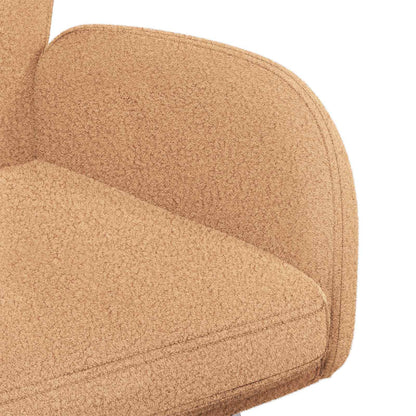 Sedie da pranzo girevoli 6 pcs Bouclé Beige 54 x 58 x 87 cm | homemem39