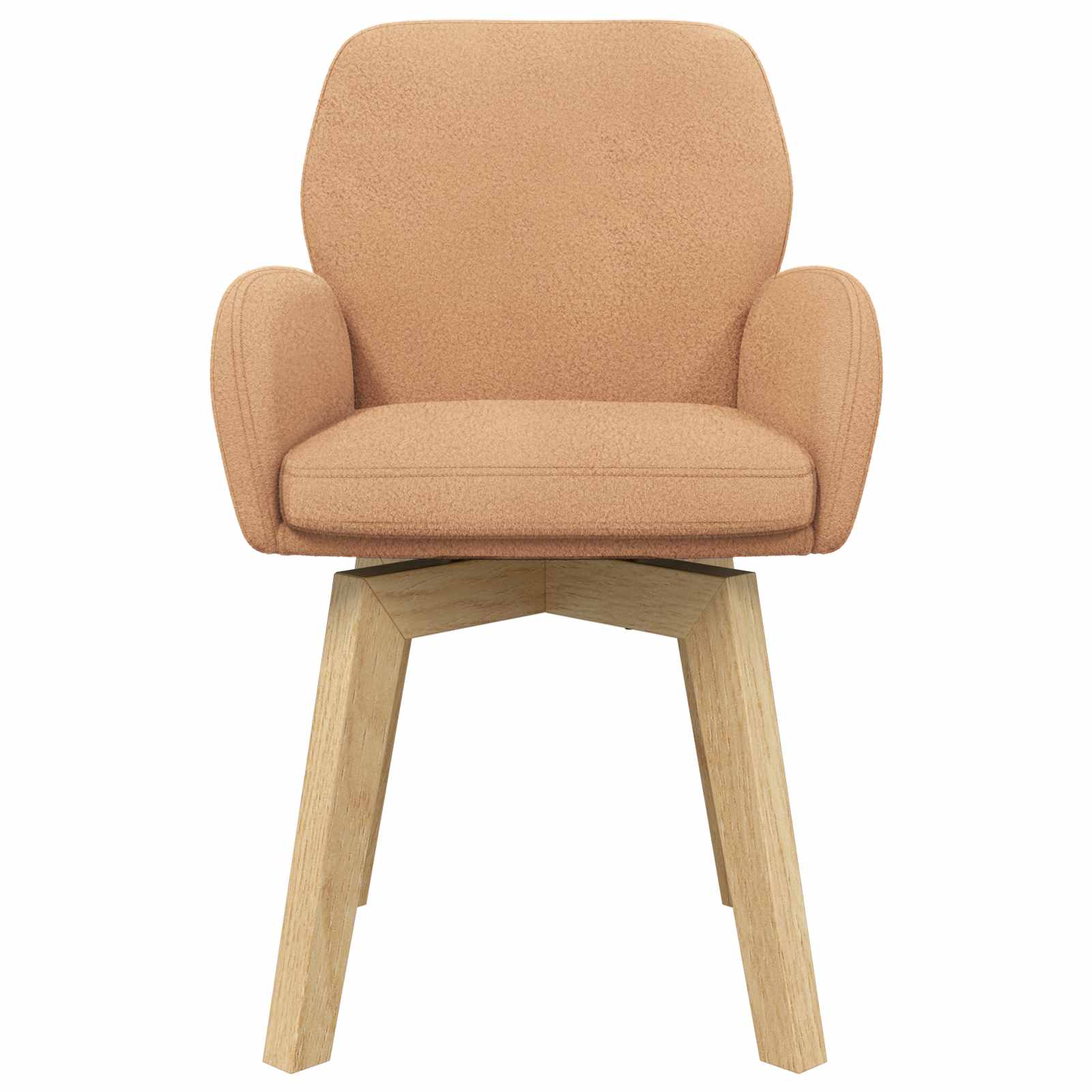 Sedie da pranzo girevoli 6 pcs Bouclé Beige 54 x 58 x 87 cm | homemem39