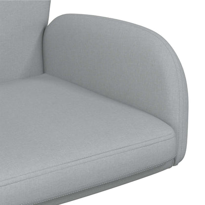 Sedie da scrivania girevoli 2 pz 54 x 58 x 90 cm Grigio Chiaro | homemem39