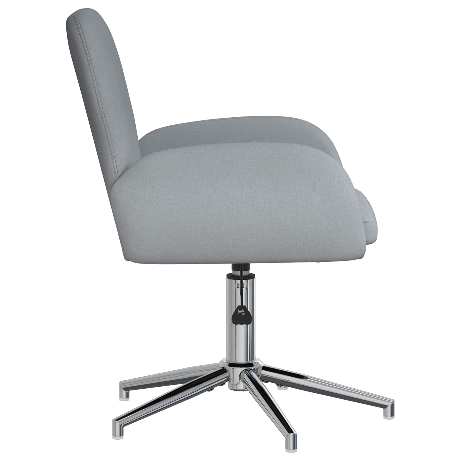 Sedie da scrivania girevoli 2 pz 54 x 58 x 90 cm Grigio Chiaro | homemem39