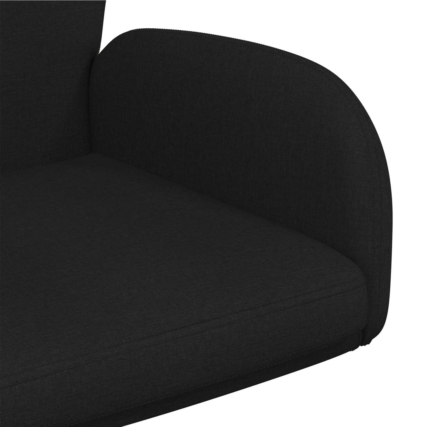 Sedie da scrivania girevoli 2 pz 54 x 58 x 90 cm Nero Tessuto | homemem39