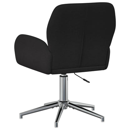 Sedie da scrivania girevoli 2 pz 54 x 58 x 90 cm Nero Tessuto | homemem39
