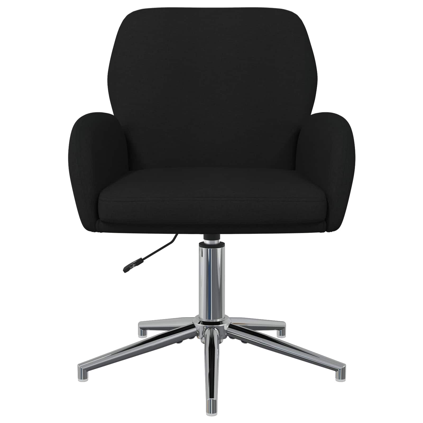 Sedie da scrivania girevoli 2 pz 54 x 58 x 90 cm Nero Tessuto | homemem39