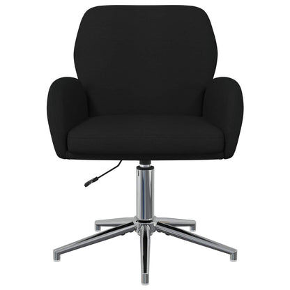 Sedie da scrivania girevoli 2 pz 54 x 58 x 90 cm Nero Tessuto | homemem39