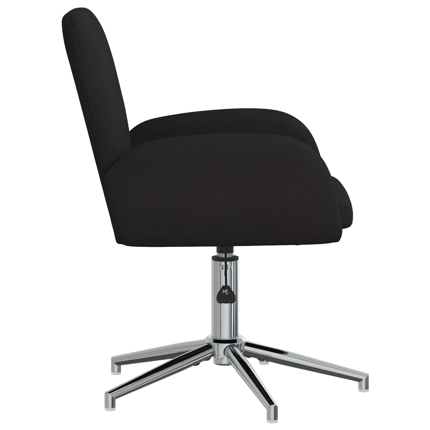 Sedie da scrivania girevoli 2 pz 54 x 58 x 90 cm Nero Tessuto | homemem39