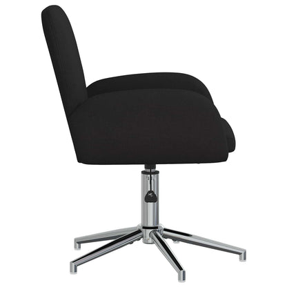 Sedie da scrivania girevoli 2 pz 54 x 58 x 90 cm Nero Tessuto | homemem39