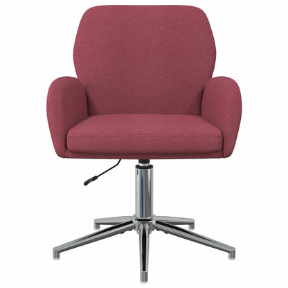 Sedie da scrivania girevoli 2 pz 54 x 58 x 90 cm Rosso Vino | homemem39