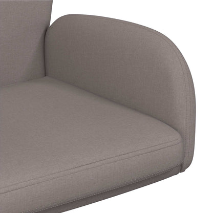 Sedie da scrivania girevoli 2 pz 54 x 58 x 90 cm Tortora