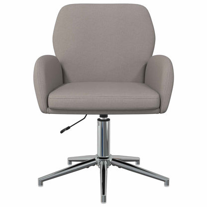 Sedie da scrivania girevoli 2 pz 54 x 58 x 90 cm Tortora
