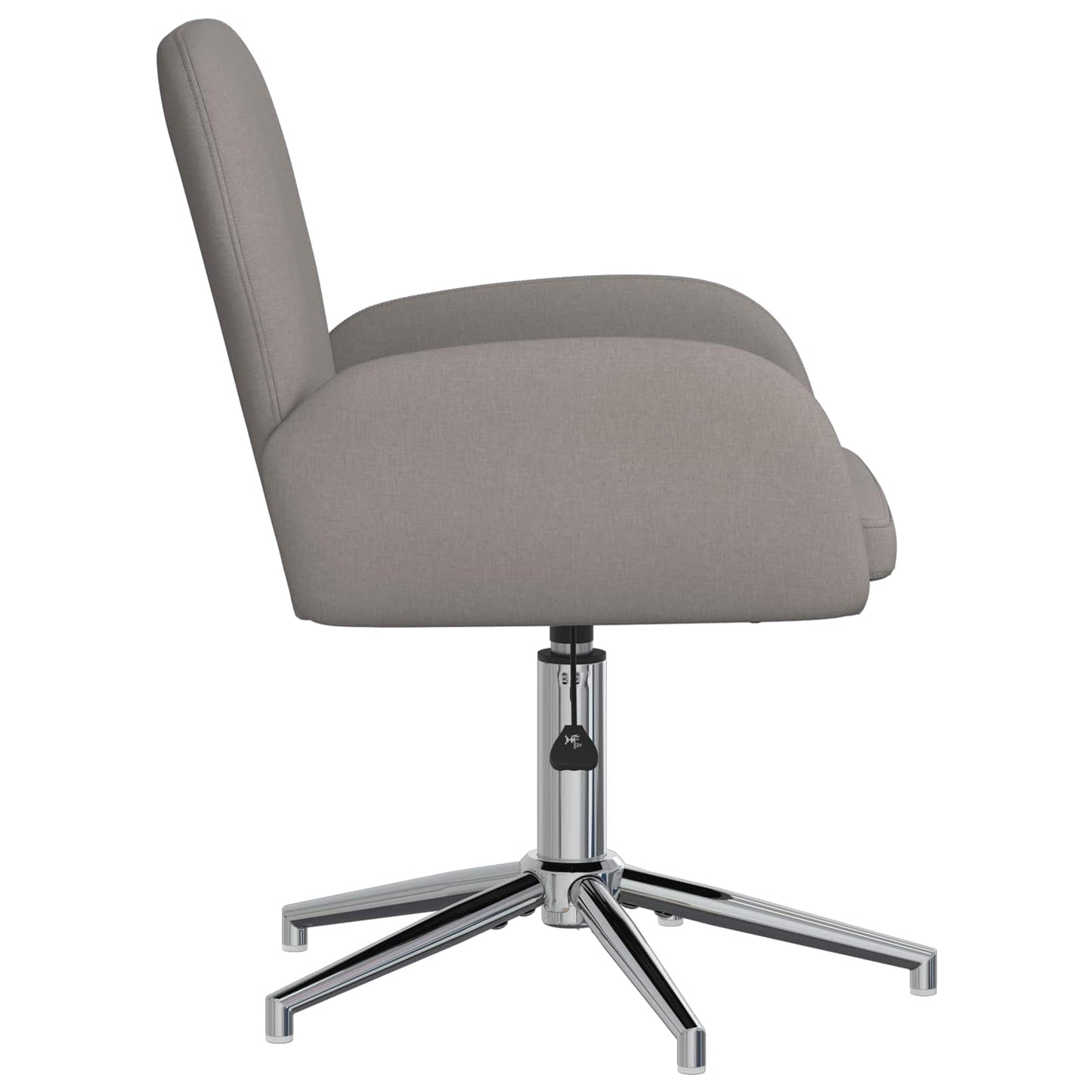 Sedie da scrivania girevoli 2 pz 54 x 58 x 90 cm Tortora
