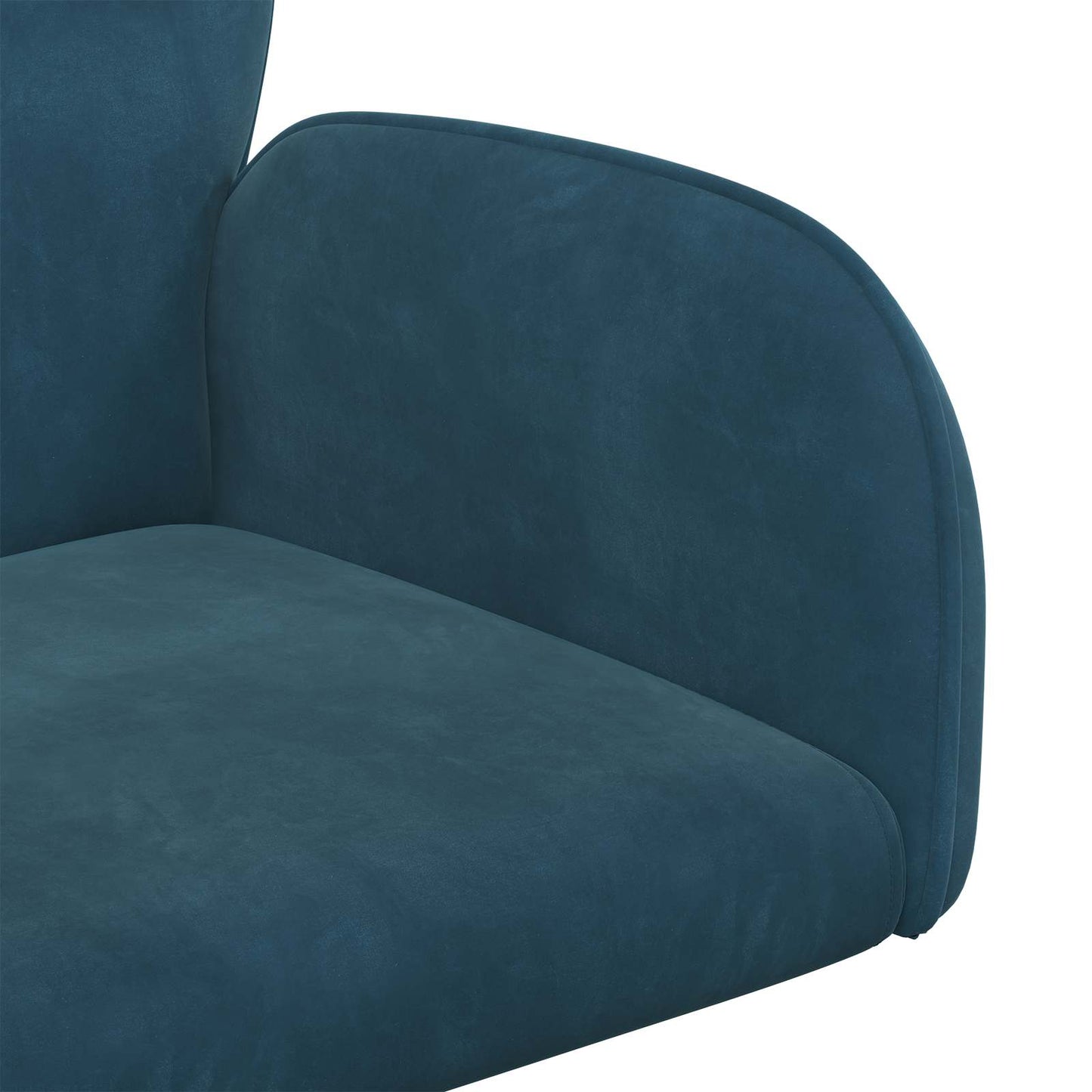 Sedie da scrivania girevoli 4 pz 54 x 55 x 90 cm Blu Velluto | homemem39