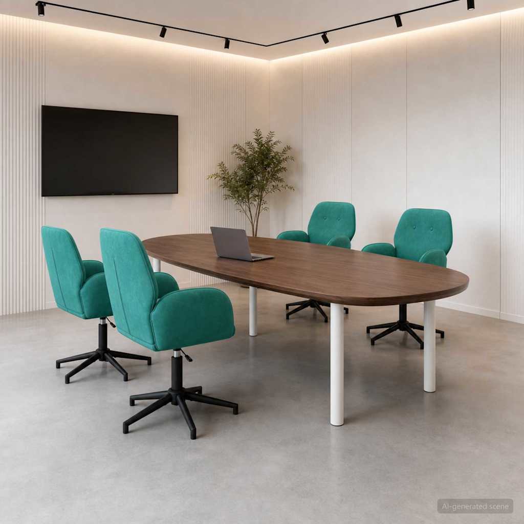 Sedie da scrivania girevoli 4 pz 54 x 55 x 90 cm Turchese | homemem39