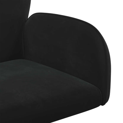 Sedie da scrivania girevoli 6 pz 54 x 55 x 90 cm Nero Velluto