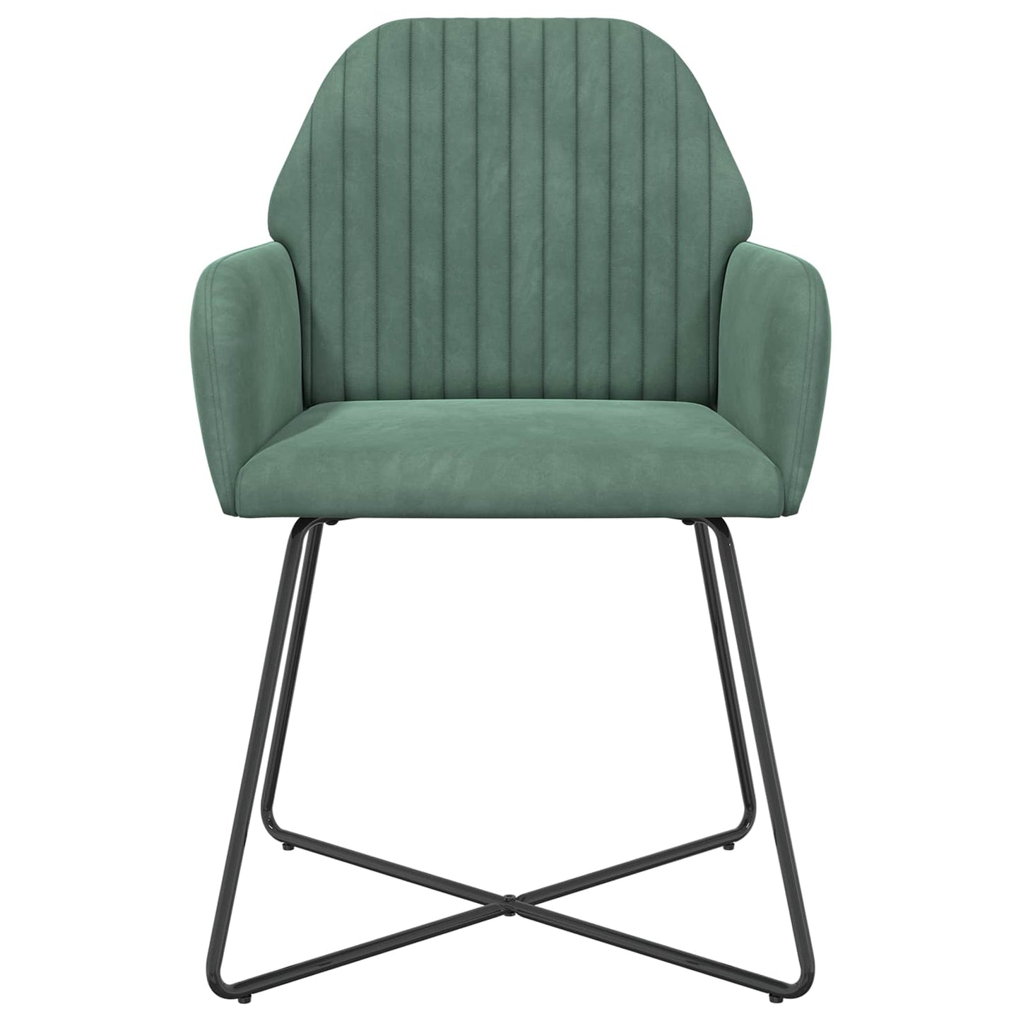 Sedie da pranzo 4 pcs Velluto Verde Mare 55 x 50 x 84 cm | homemem39
