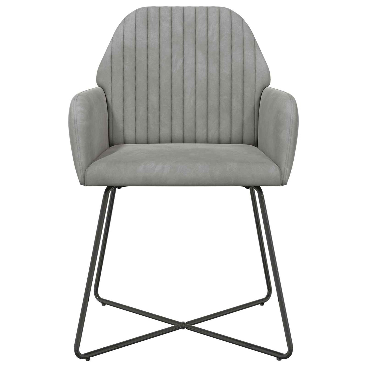 Sedie da pranzo 6 pcs Velluto Grigio Chiaro 55 x 50 x 84 cm | homemem39