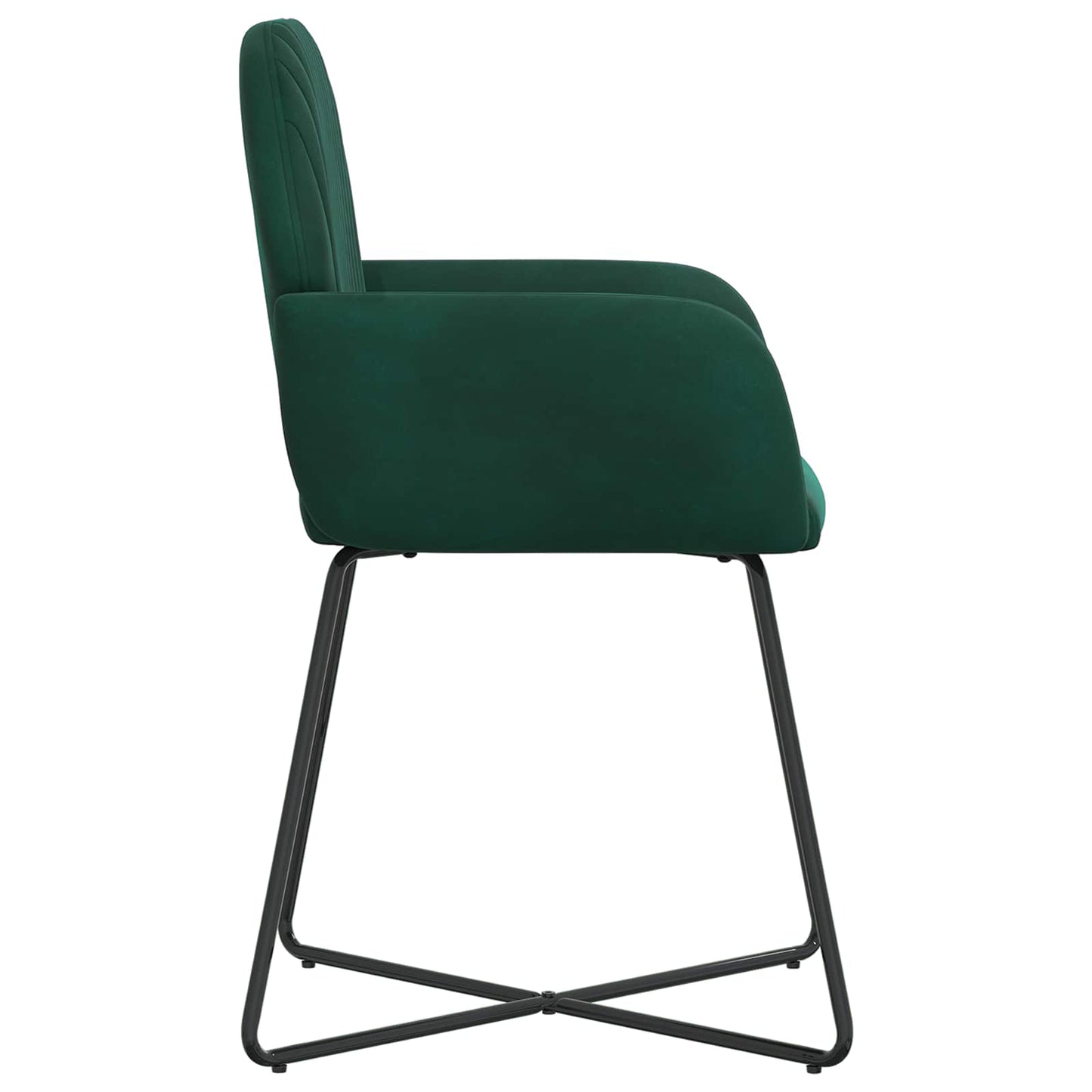 Sedie da pranzo 6 pcs Velluto Verde Scuro 55 x 50 x 84 cm | homemem39
