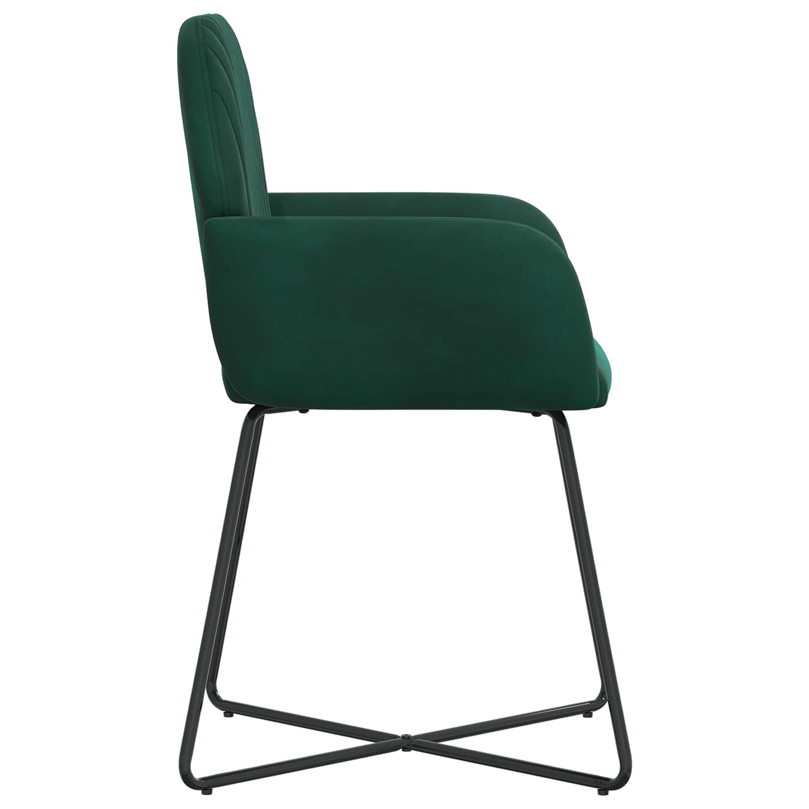 Sedie da pranzo 6 pcs Velluto Verde Scuro 55 x 50 x 84 cm | homemem39