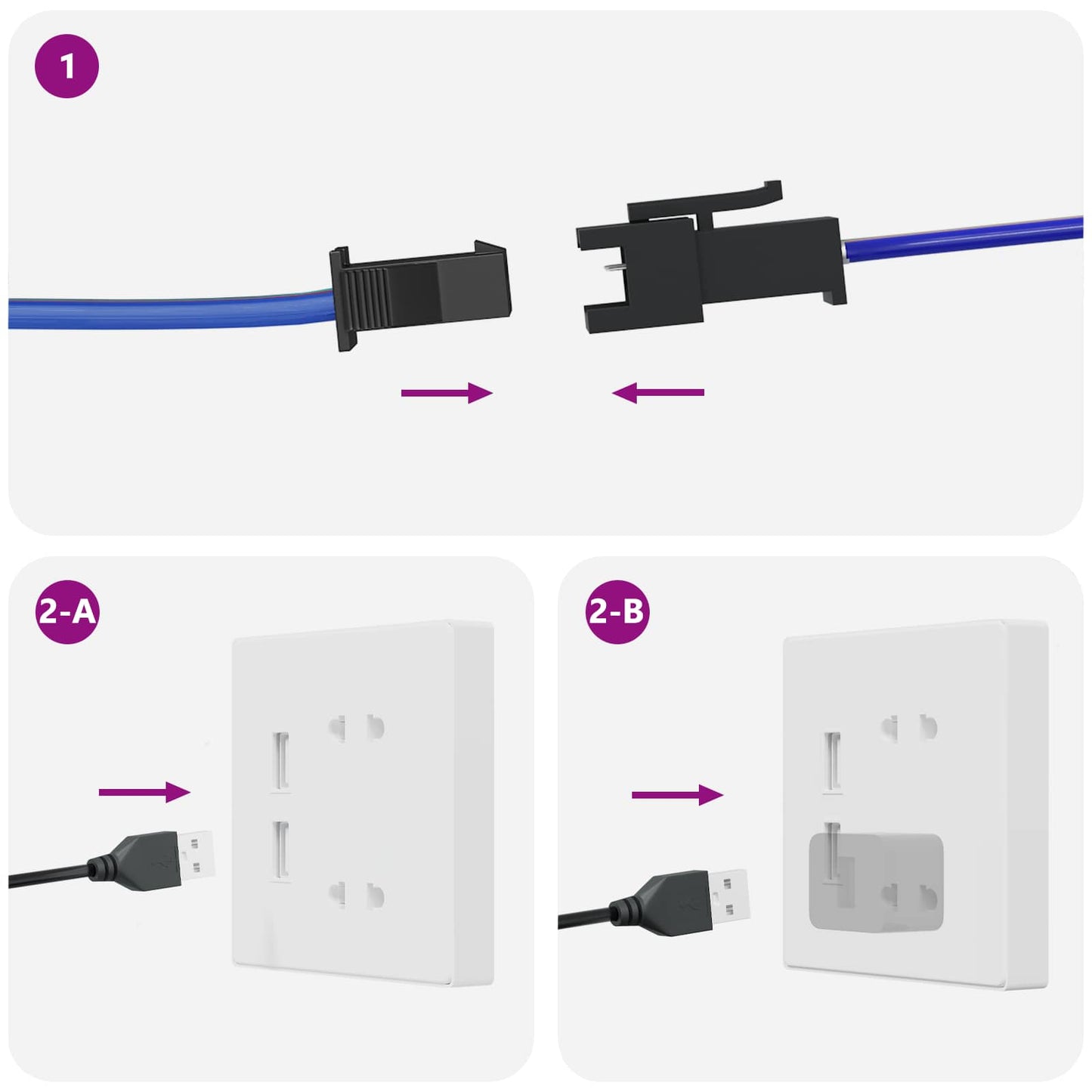 Striscia LED 4 pcs Nero e trasparente 400 x 0,8 x 0,3 cm