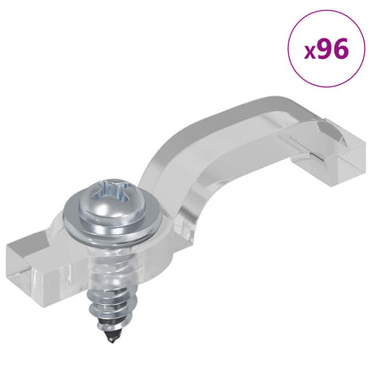 Striscia LED 4 pcs Nero e trasparente 470 x 0,8 x 0,3 cm