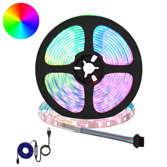 Striscia LED 4 pcs Nero e trasparente 550 x 0,8 x 0,3 cm