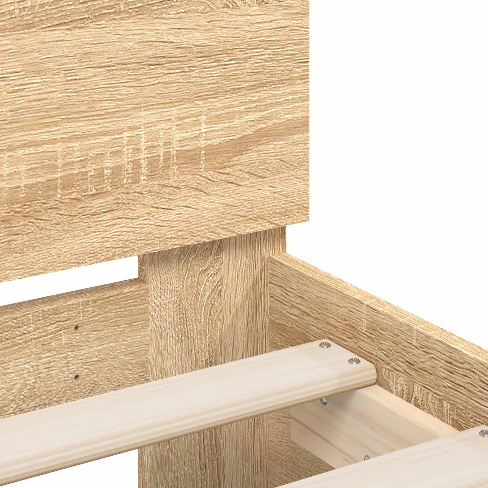 Letto con LED Rovere Sonoma 80 x 200 cm Legno ingegnerizzato | homemem39