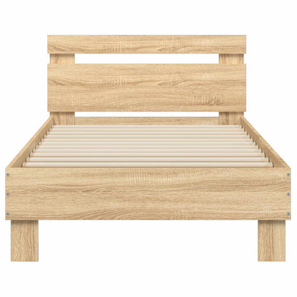 Letto con LED Rovere Sonoma 80 x 200 cm Legno ingegnerizzato | homemem39