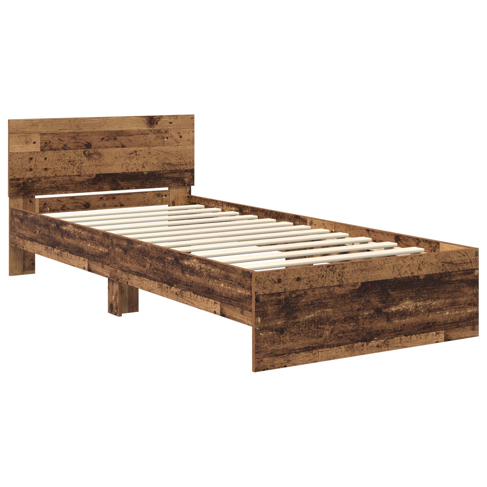 Letto con LED Legno antico 80 x 200 cm Legno ingegnerizzato | homemem39