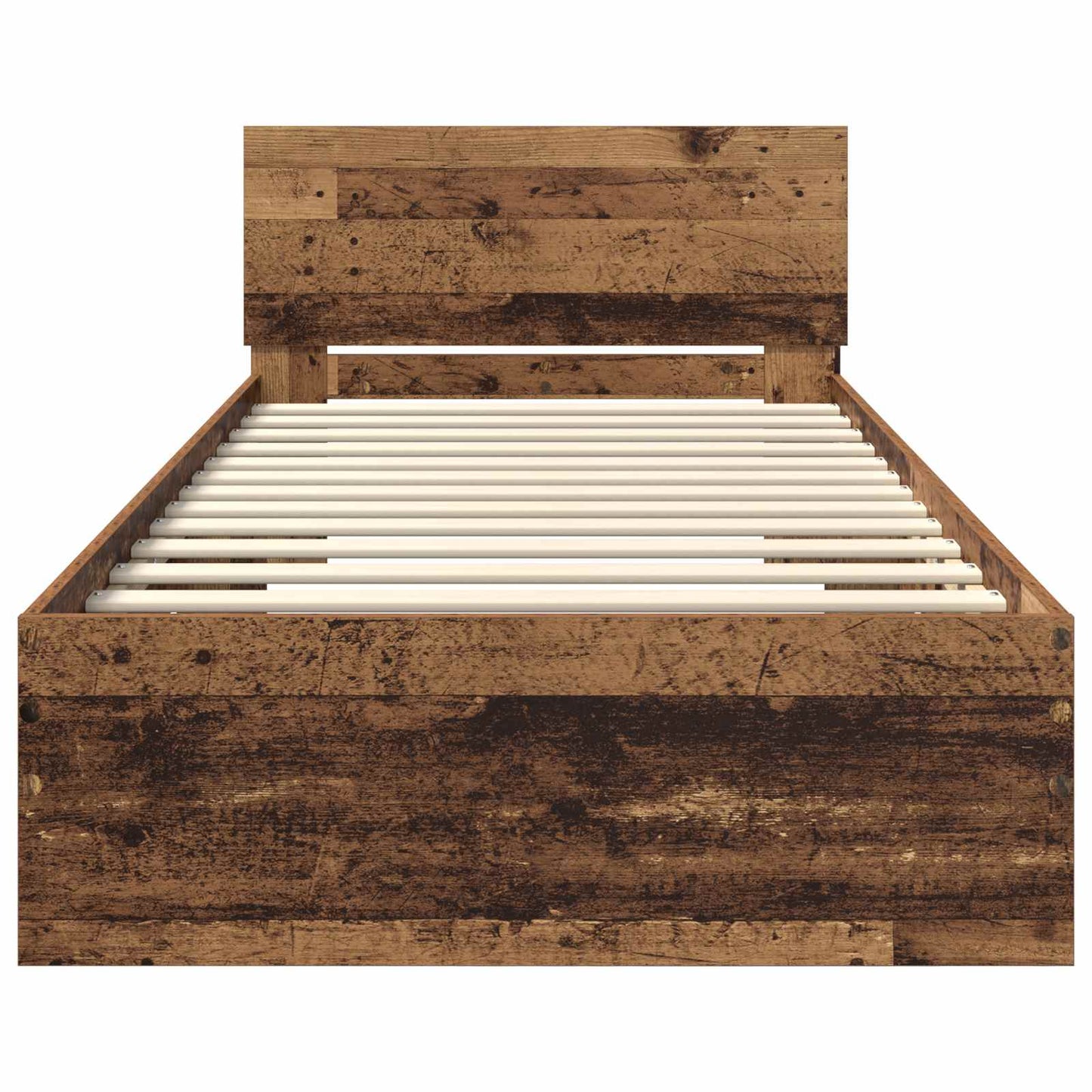 Letto con LED Legno antico 80 x 200 cm Legno ingegnerizzato | homemem39