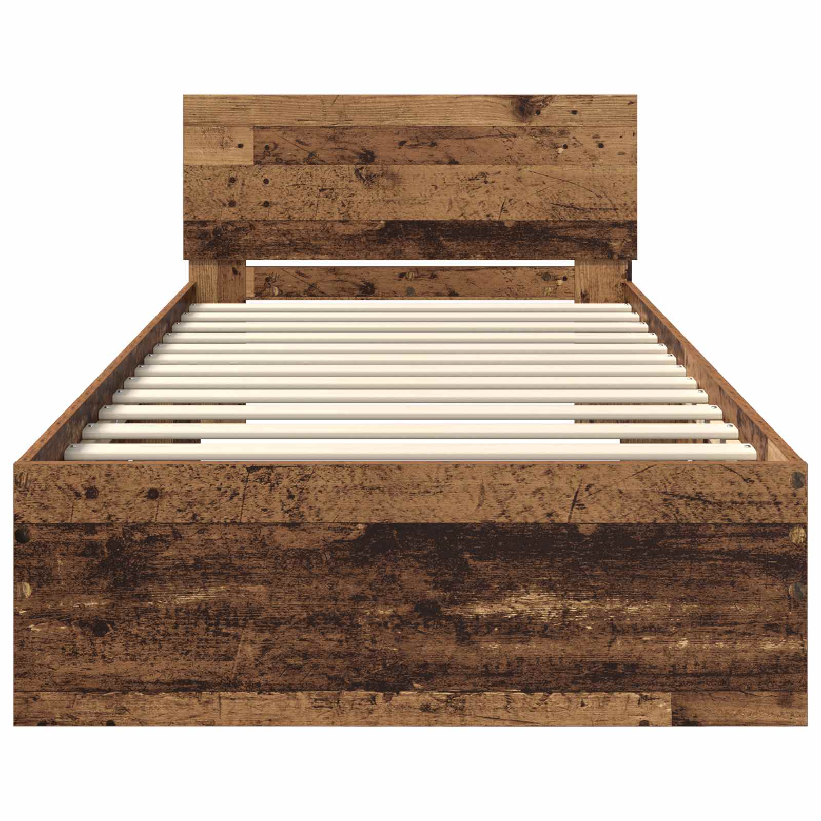 Letto con LED Legno antico 80 x 200 cm Legno ingegnerizzato | homemem39