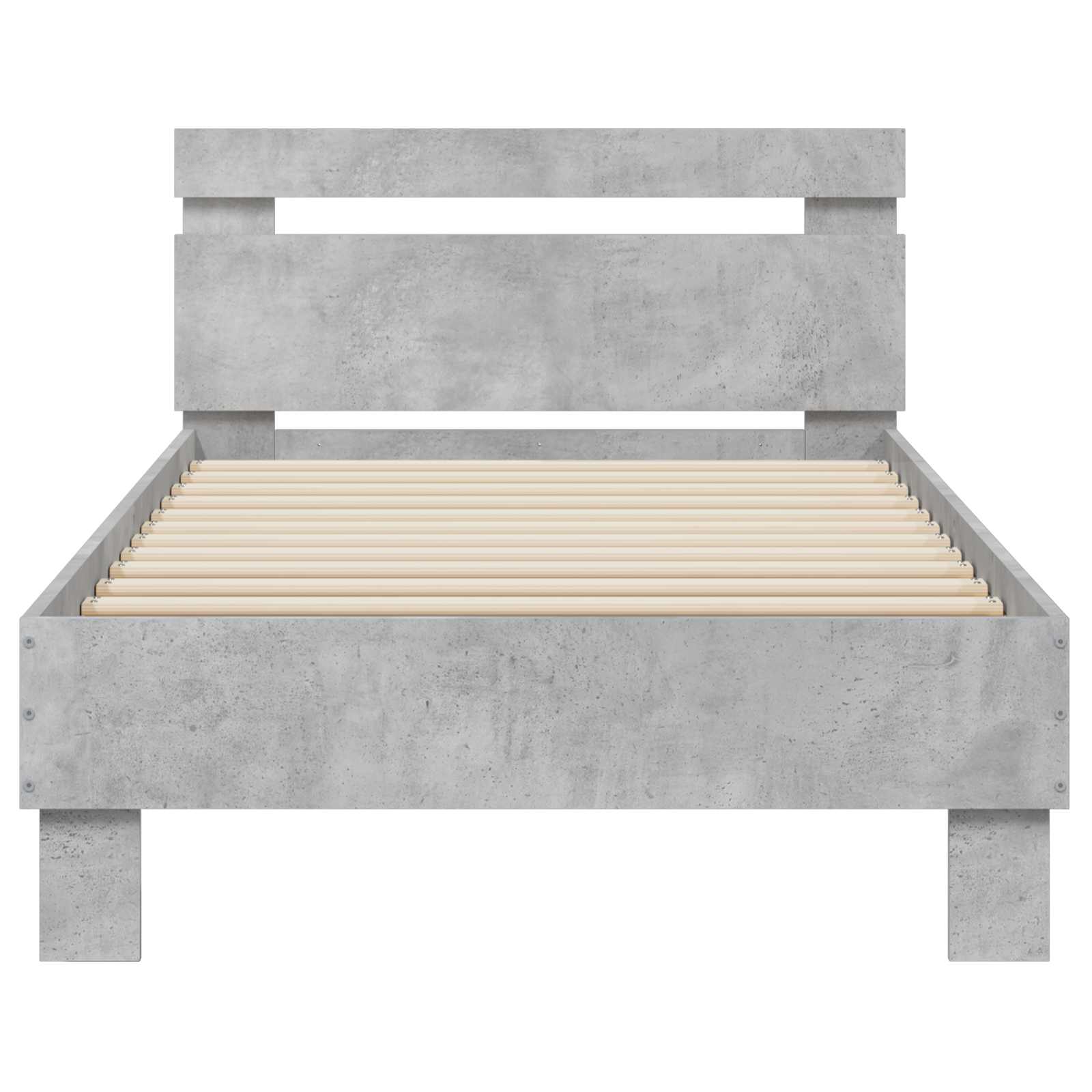 Letto con LED Grigio Cemento 80 x 200 cm Legno ingegnerizzato | homemem39