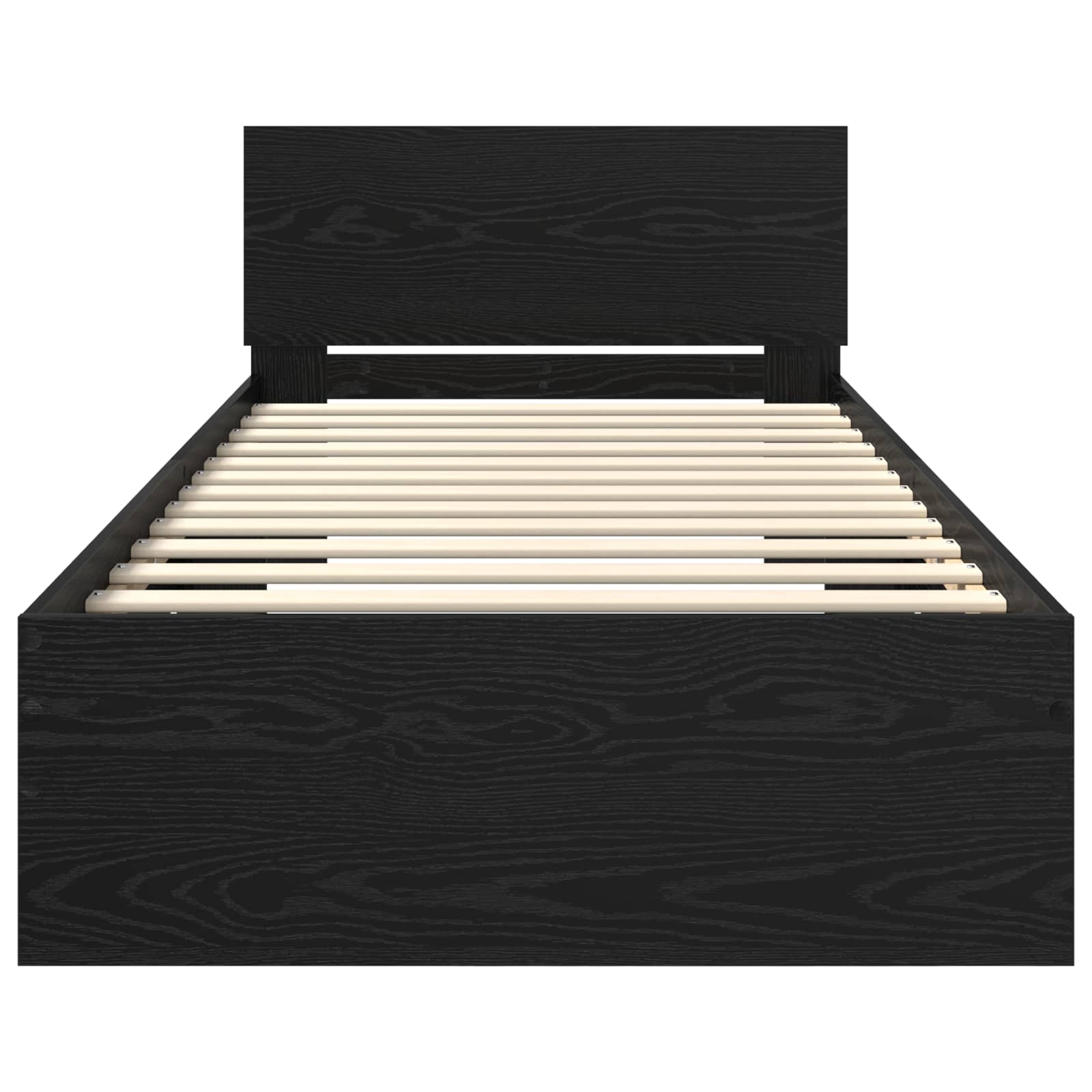 Letto con LED Rovere Nero 80 x 200 cm Legno ingegnerizzato | homemem39