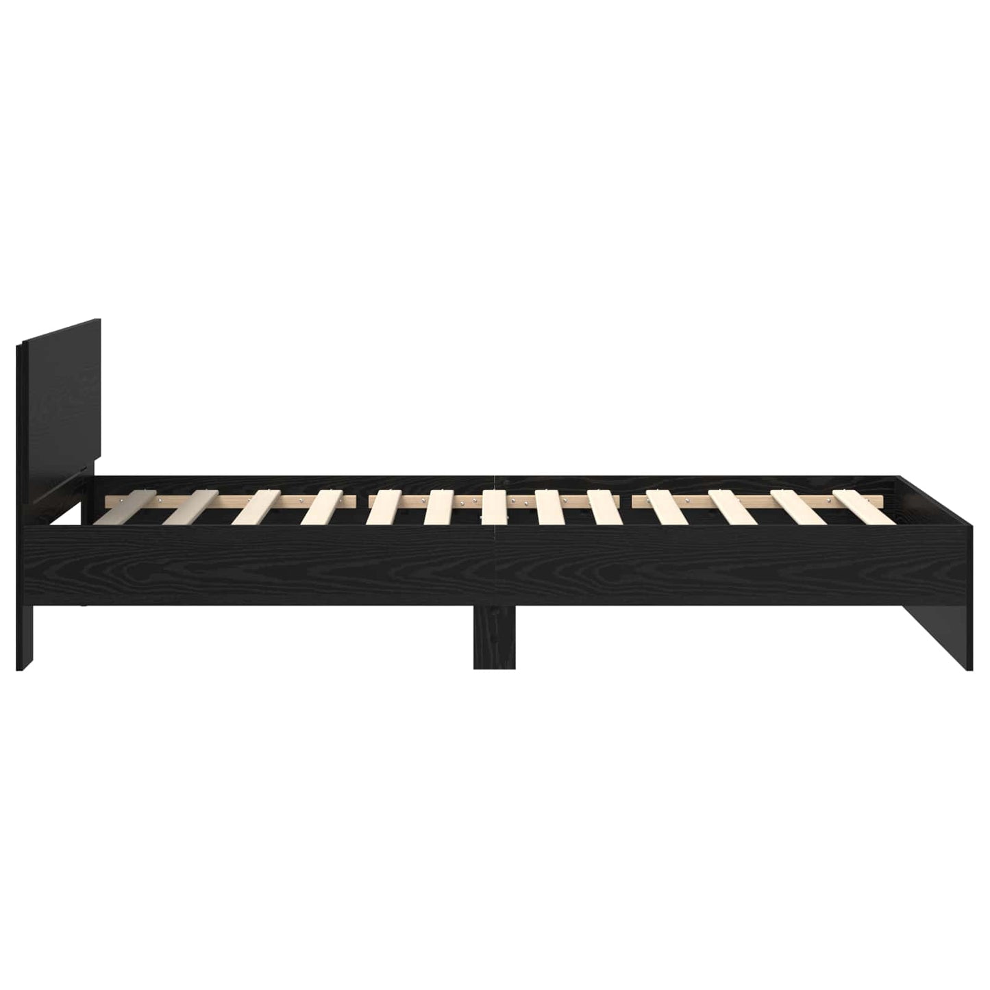 Letto con LED Rovere Nero 80 x 200 cm Legno ingegnerizzato | homemem39