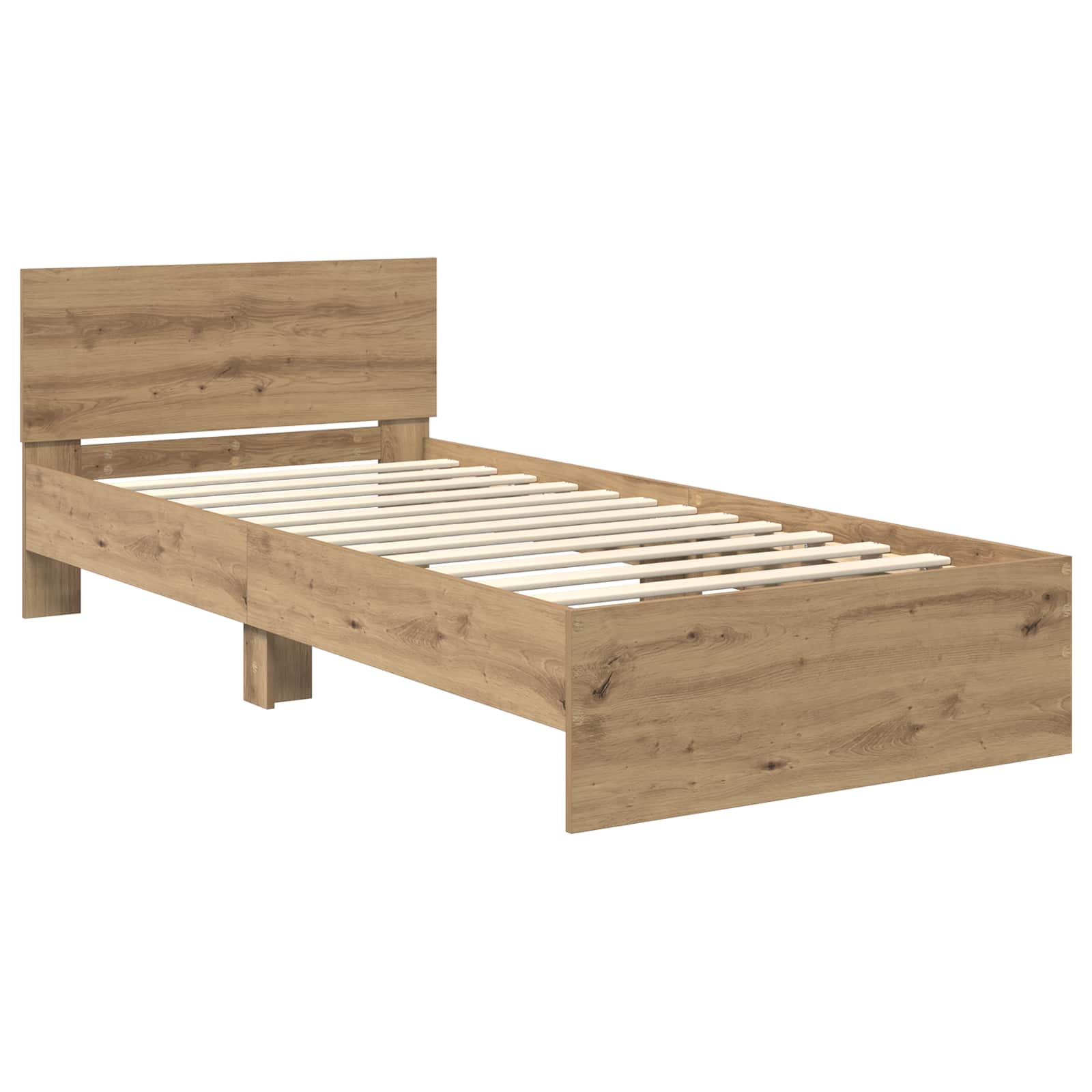 Letto con LED Rovere Artigianale 80 x 200 cm | homemem39