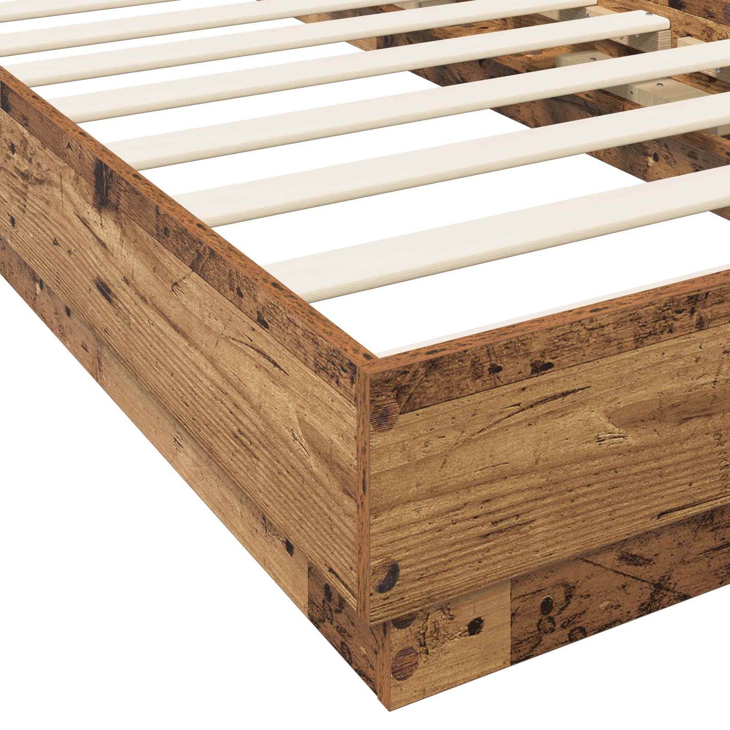 Letto con LED Legno antico 80 x 200 cm Legno ingegnerizzato | homemem39