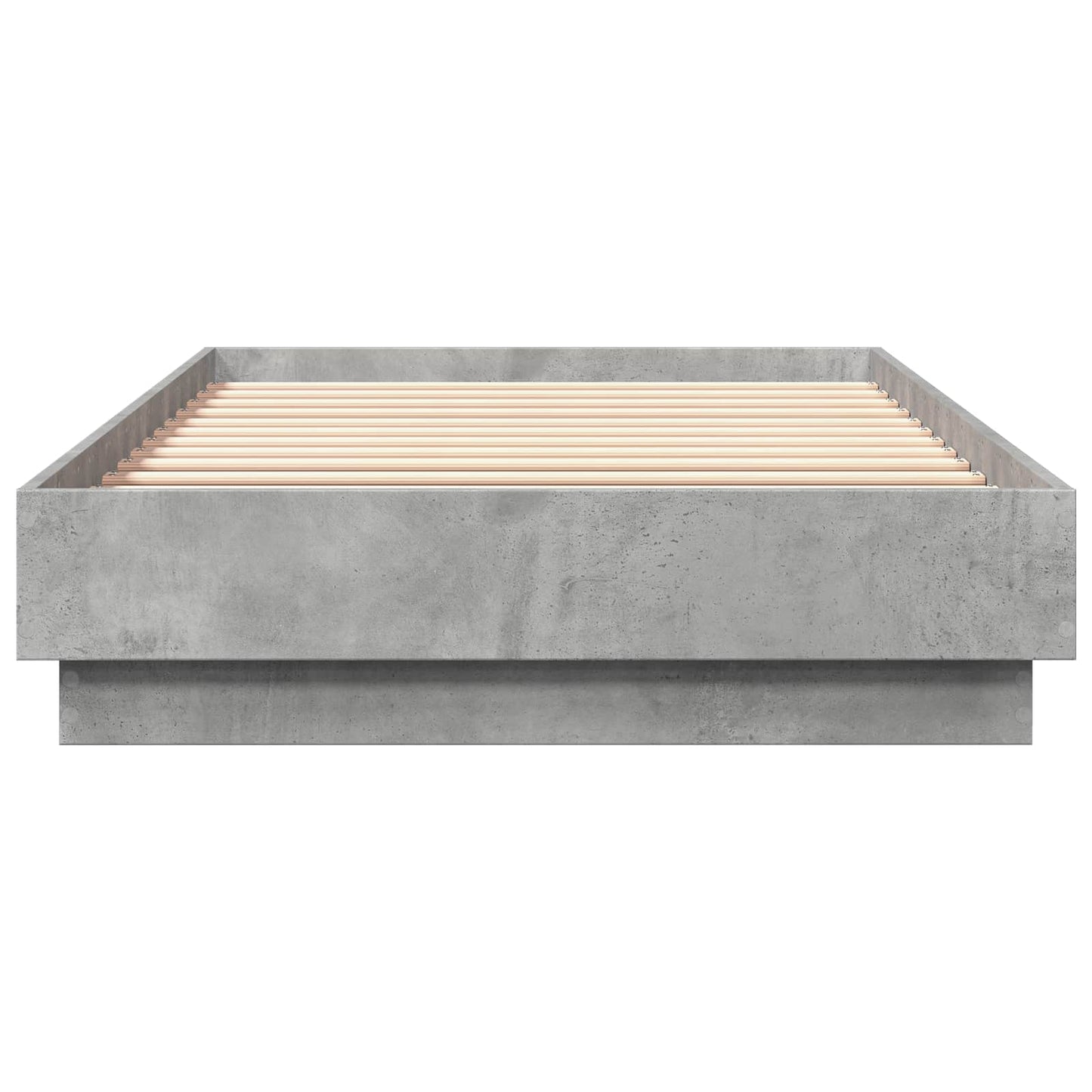 Letto con LED Grigio Cemento 80 x 200 cm Legno ingegnerizzato | homemem39