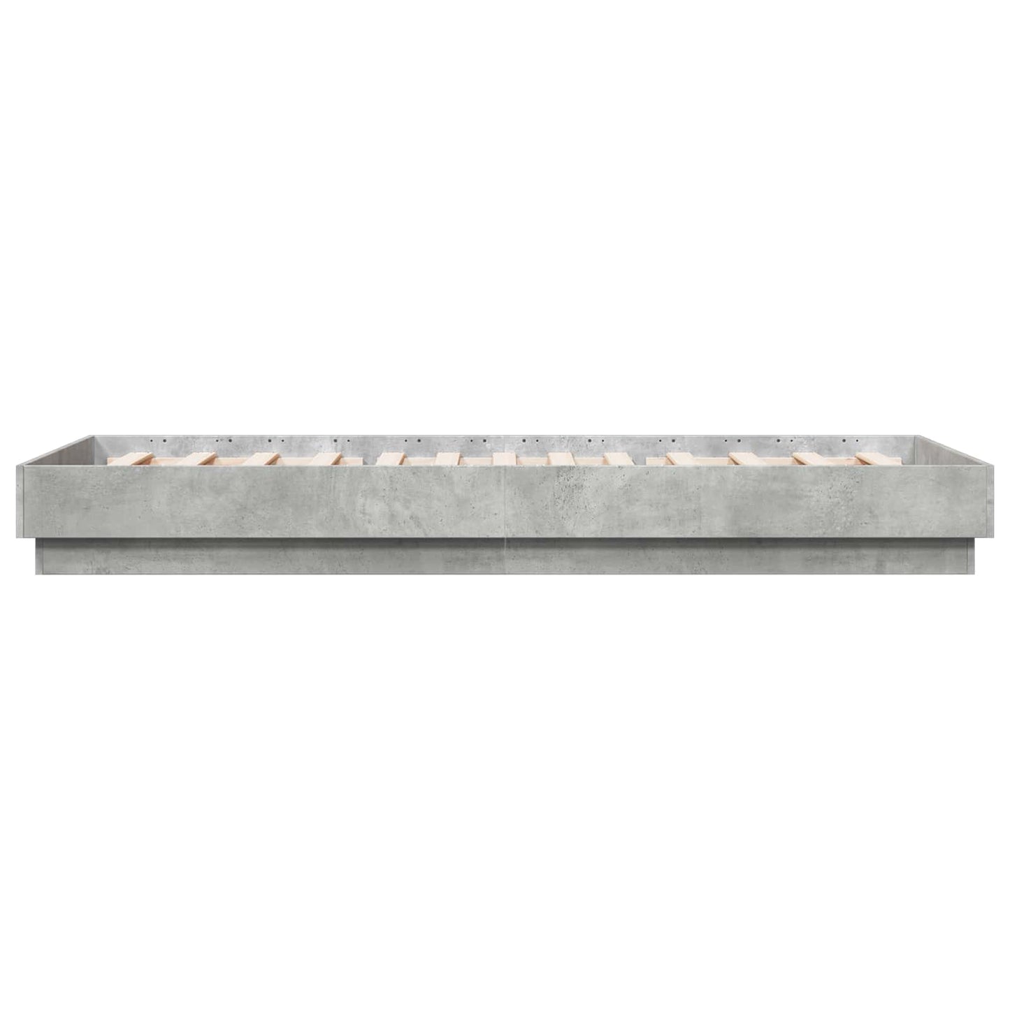 Letto con LED Grigio Cemento 80 x 200 cm Legno ingegnerizzato | homemem39