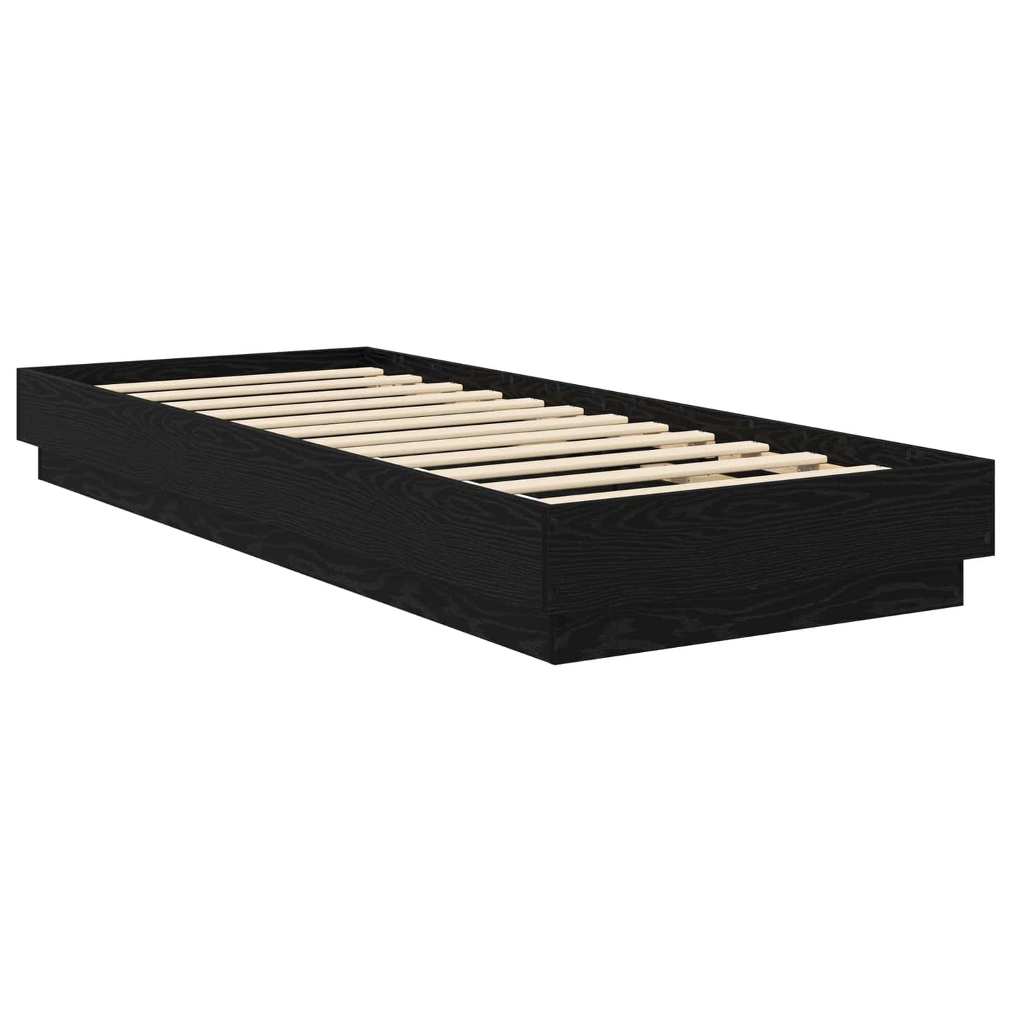 Letto con LED Rovere Nero 80 x 200 cm Legno ingegnerizzato | homemem39