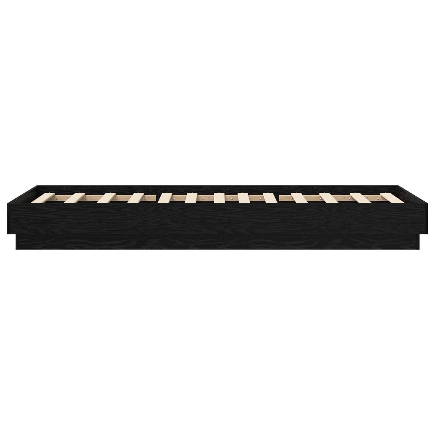 Letto con LED Rovere Nero 80 x 200 cm Legno ingegnerizzato | homemem39