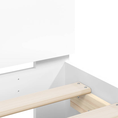 Struttura letto con testata Bianco 80 x 200 cm | homemem39