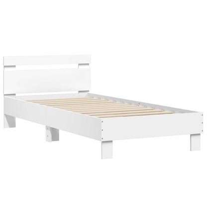 Struttura letto con testata Bianco 80 x 200 cm | homemem39