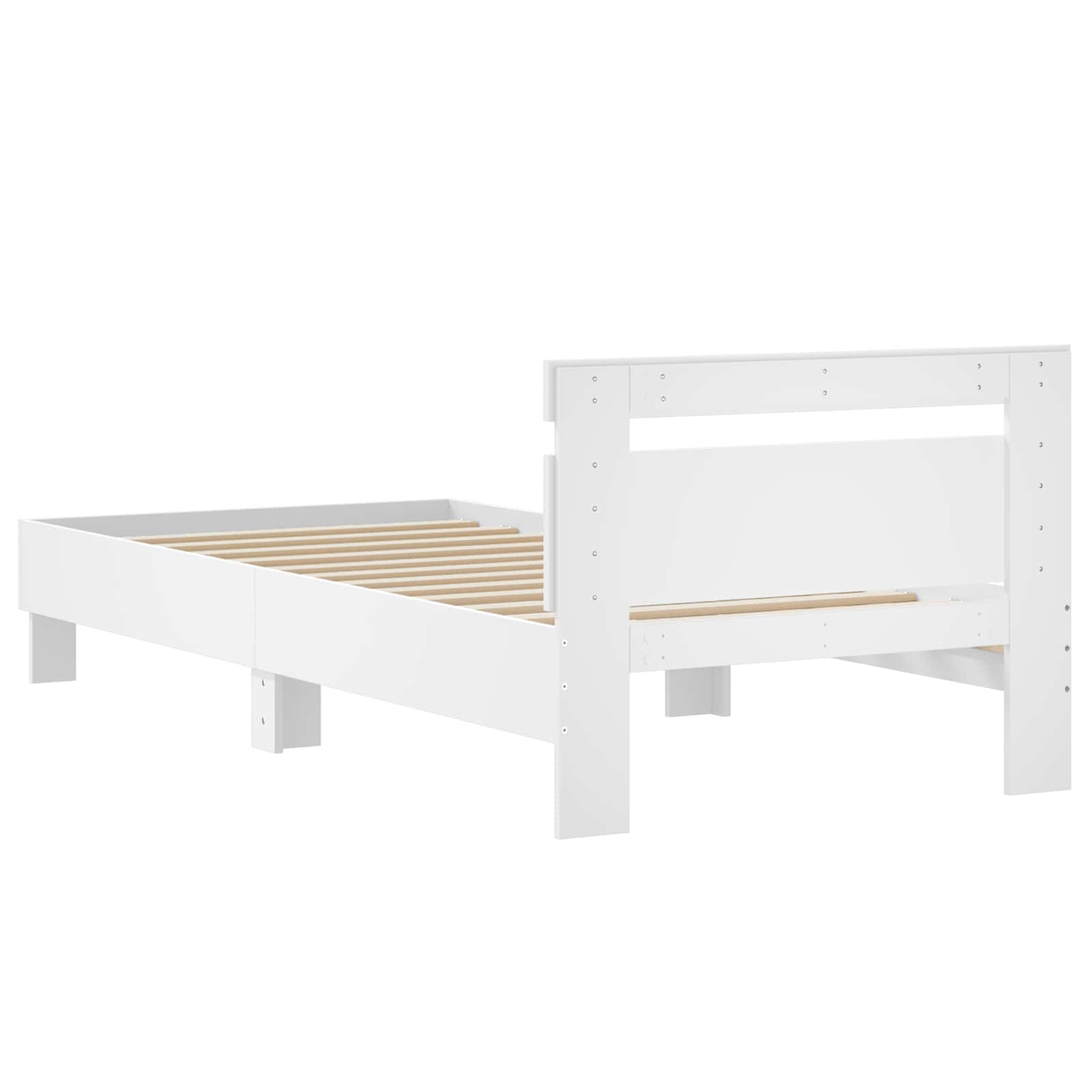 Struttura letto con testata Bianco 80 x 200 cm | homemem39