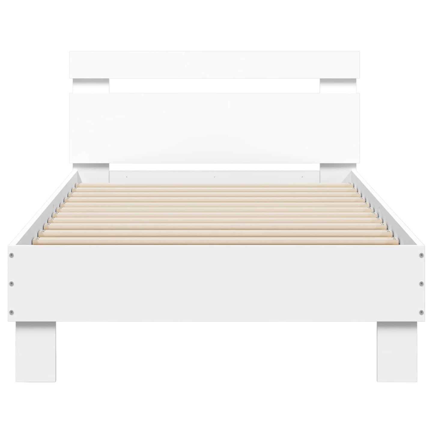 Struttura letto con testata Bianco 80 x 200 cm | homemem39