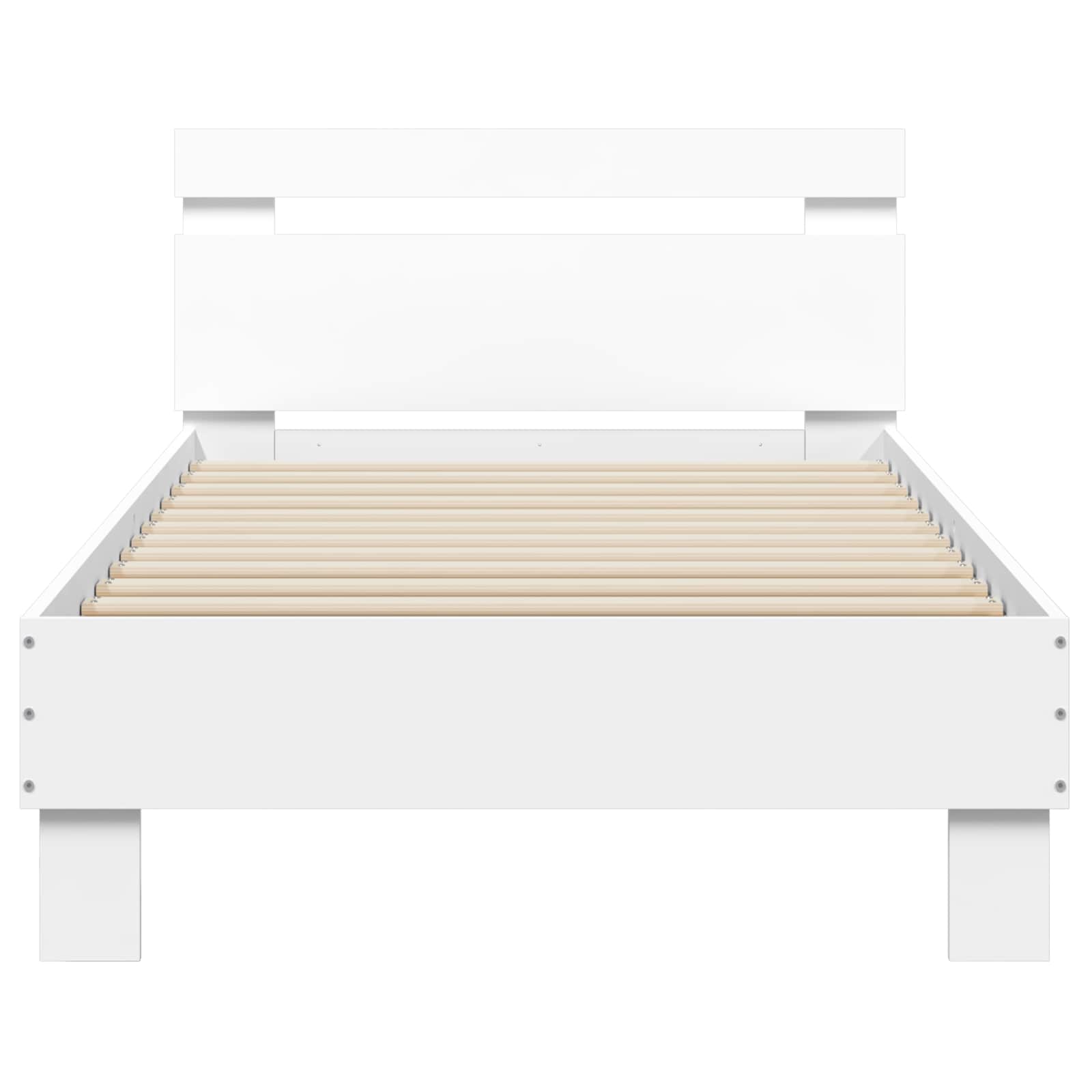 Struttura letto con testata Bianco 80 x 200 cm | homemem39