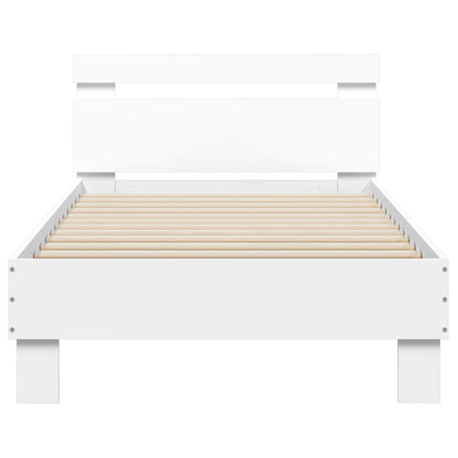 Struttura letto con testata Bianco 80 x 200 cm | homemem39